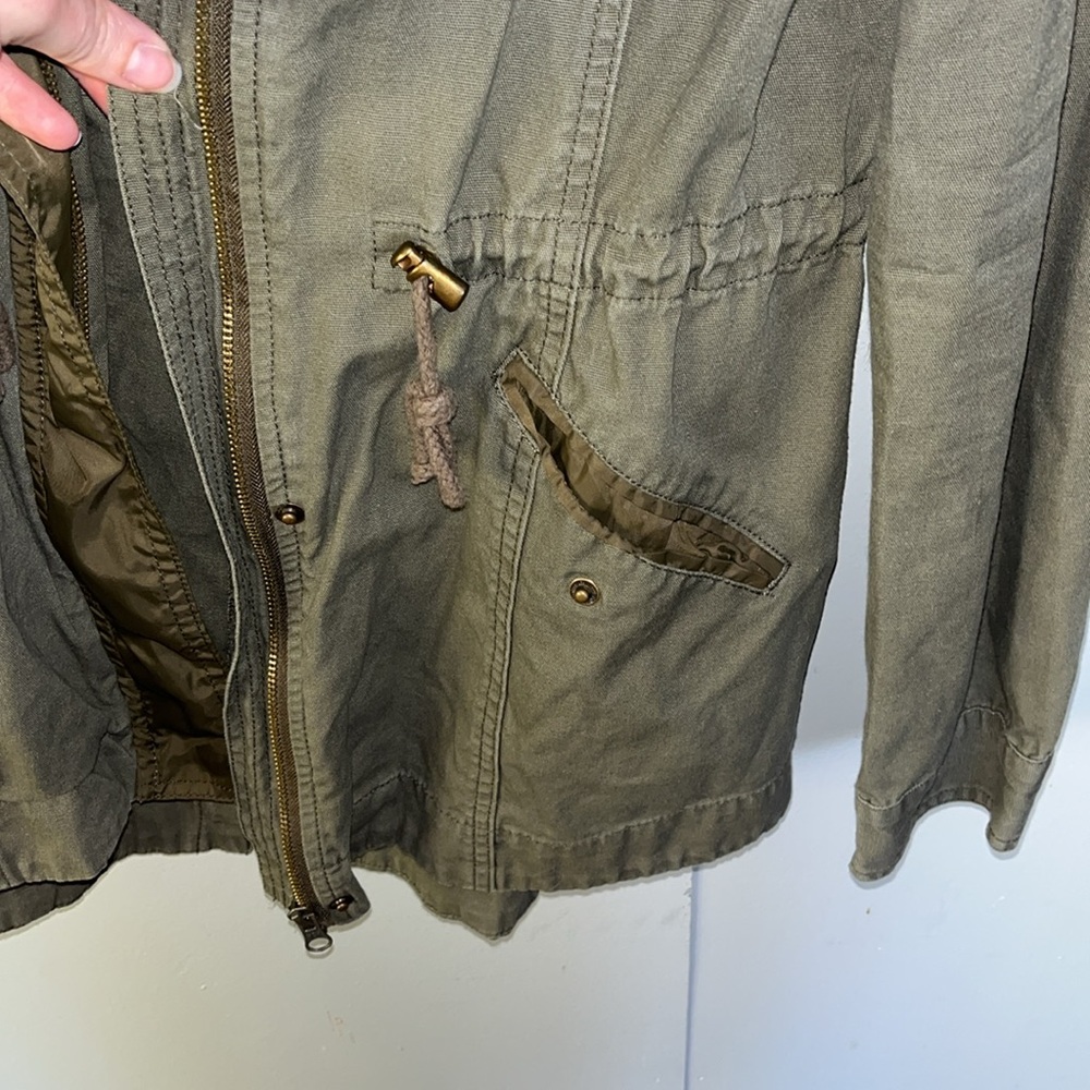 Sebby Collection Hooded Utility Jacket - Picture 2 of 5